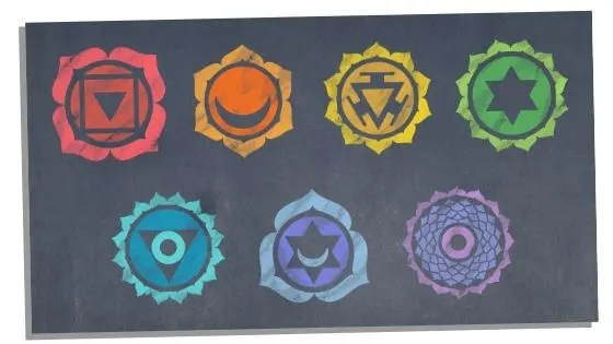 the seven chakra symbols