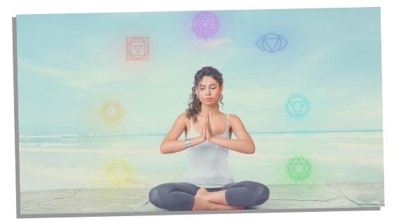 woman with balanced chakra 