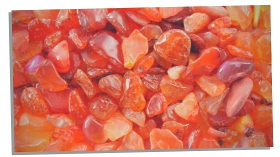 Carnelian stones