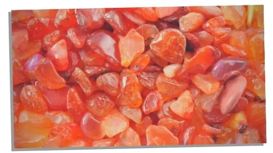 Carnelian stones