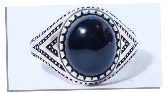 Black agate jewelry