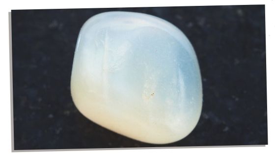 Moonstone crystal a crown chakra stone 