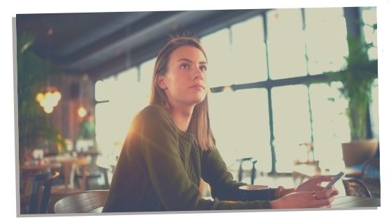 Woman being drawn to certain places