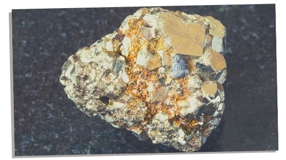 Pyrite being used for manifesting