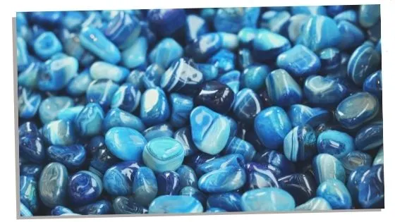 Blue stones for throat chakra 