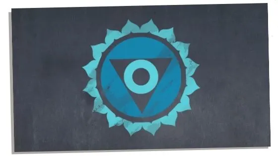 Throat chakra symbol