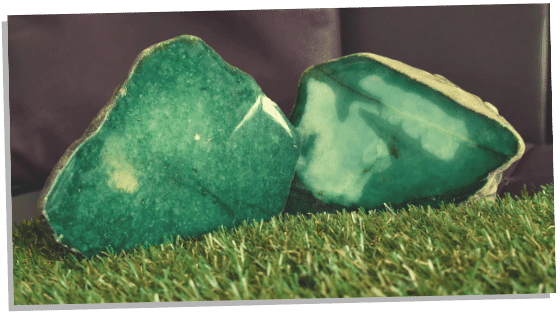 Green Jade crystal for abundance