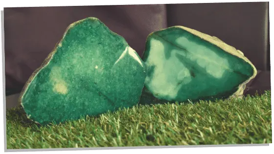 Green Jade crystal for abundance