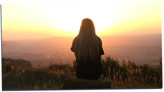 Omega female in contemplation 