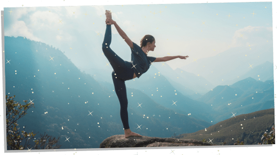 a female rebalancing an overactive third eye chakra