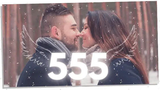 angel number 555 and twin flames kissing