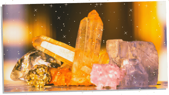 a group of crystals that are being used for shadow work