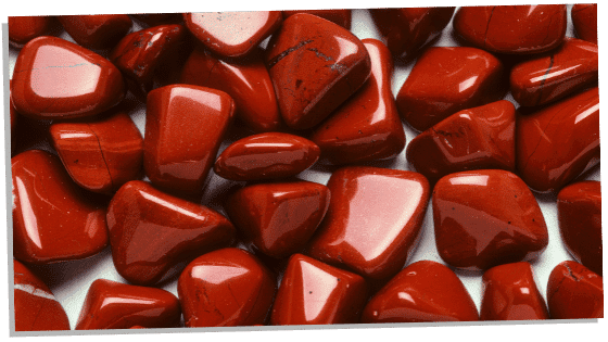 Multiple Red Jasper stones