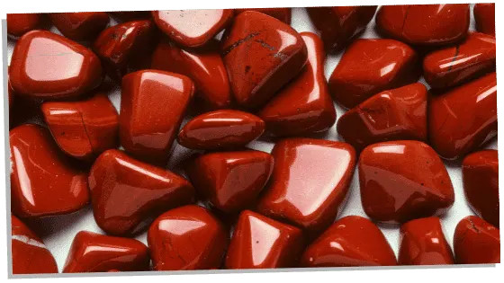 Multiple Red Jasper stones