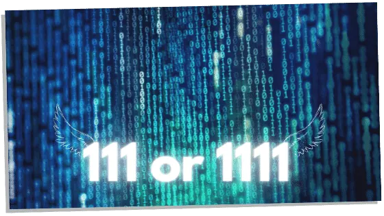 Angel number 111 and 1111