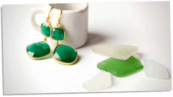 Green Onyx meaning when wearing them as earings