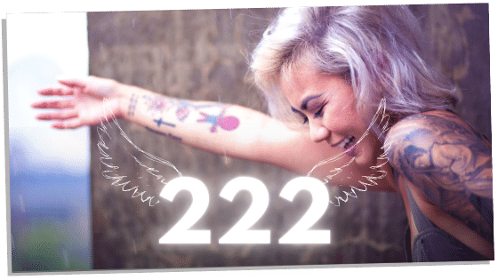 222 Angel Number Tattoo