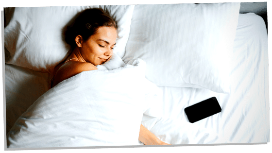 Image of woman In bed dream about an ex-partner who she doesn't speak to 