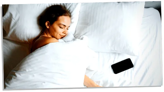 Image of woman In bed dream about an ex-partner who she doesn't speak to 