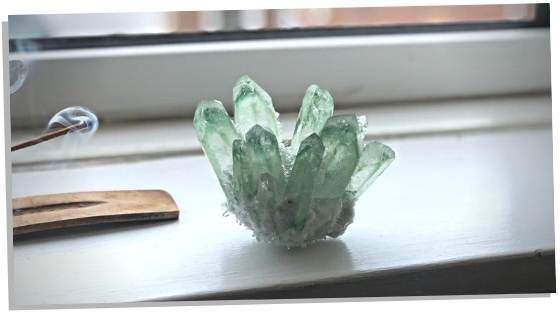 Chromium Quartz on window ledge