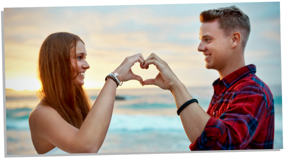 Couple sharing their love together