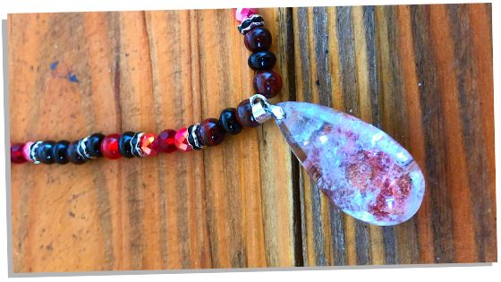 Using Red Phantom Quartz as a pendant