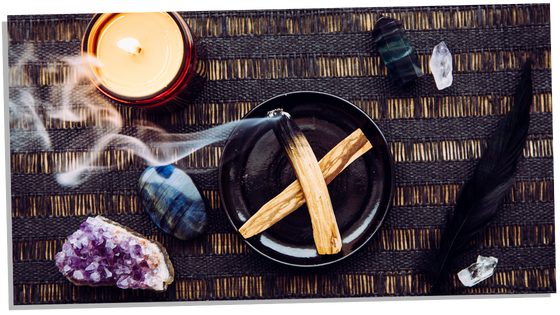 How to cleanse crystals with Palo Santo