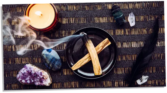 How to cleanse crystals with Palo Santo