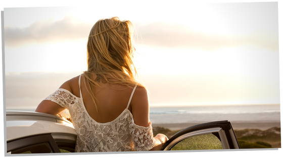 Woman looking out to the see