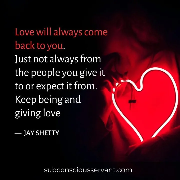 Jay Shetty quote on love and relationships