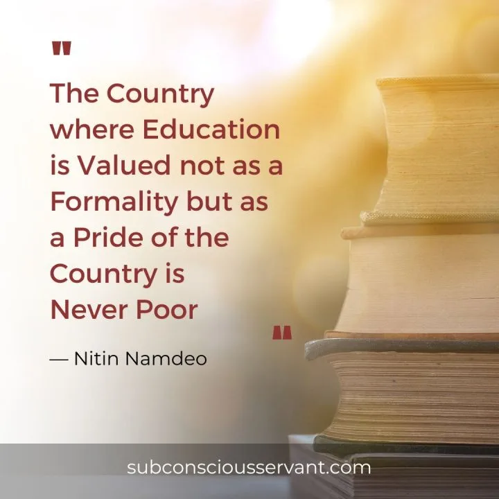 Deep quotes about poverty & education