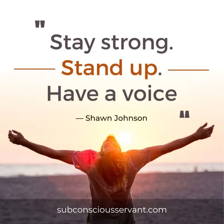 Image with standing up for yourself quotes