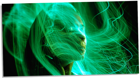 Emerald green aura 