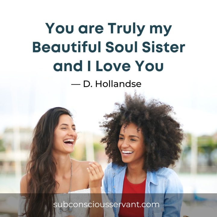 Image of D. Hollandse quote about soul sisters