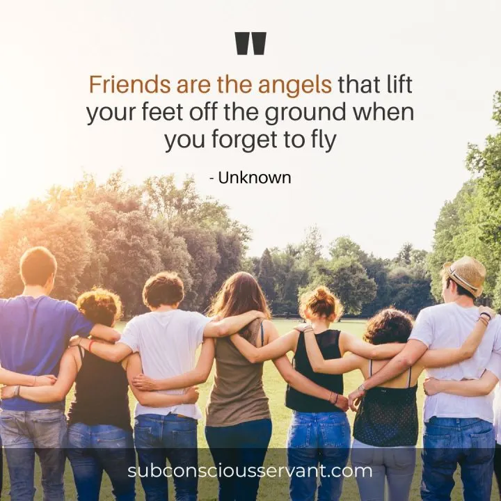 Image of Friends Lift Each Other Up Quote