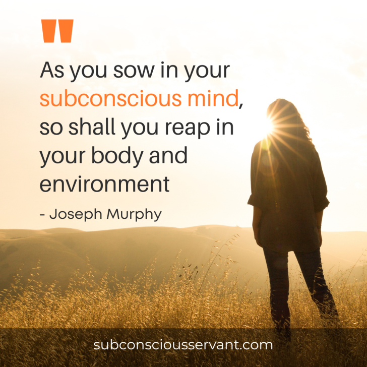 Image of Joseph Murphy Quote On Subconscious Mind