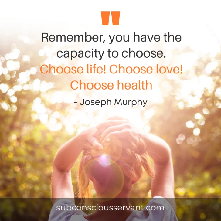 Image of Joseph Murphy Quote on Healing and Well-being