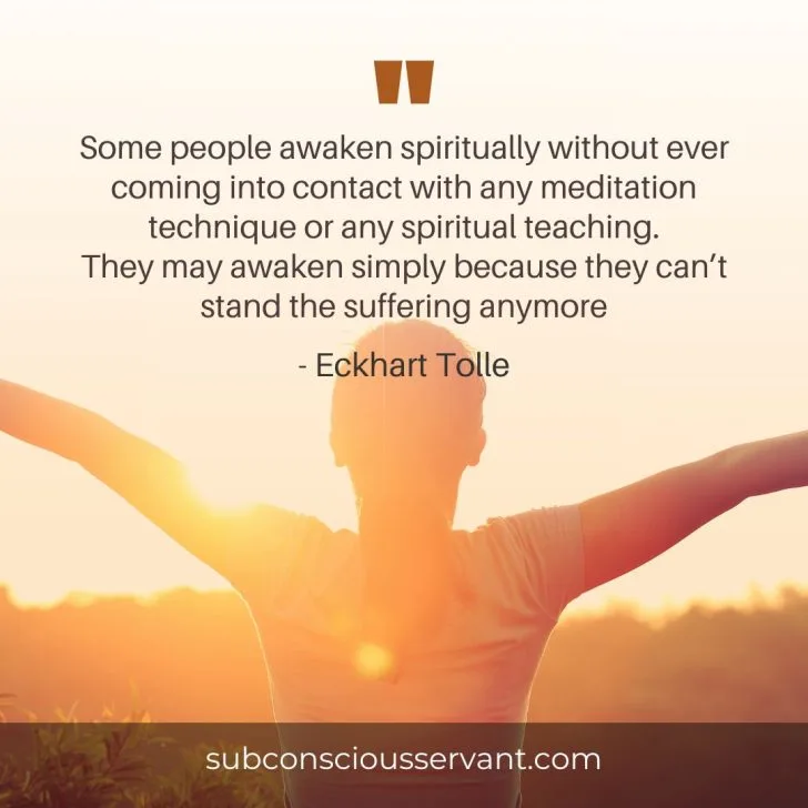 Image of ascension quote by Eckhart Tolle