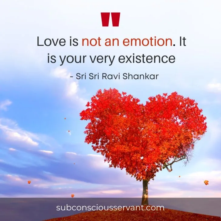 Image of Sri Sri Ravi Shankar Quote on Love 