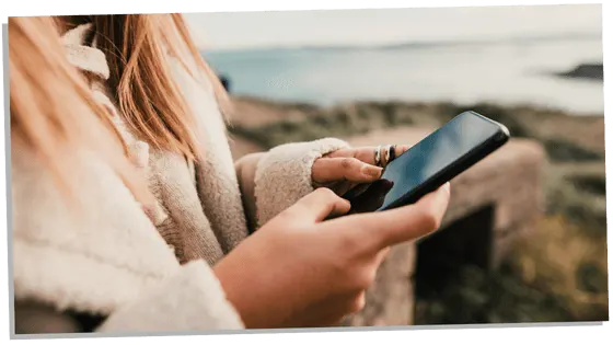 a woman texting, not calling as a psychological fact about introverts