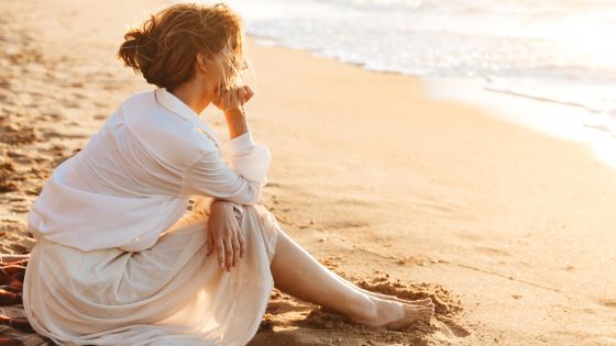 Woman spending time on own 