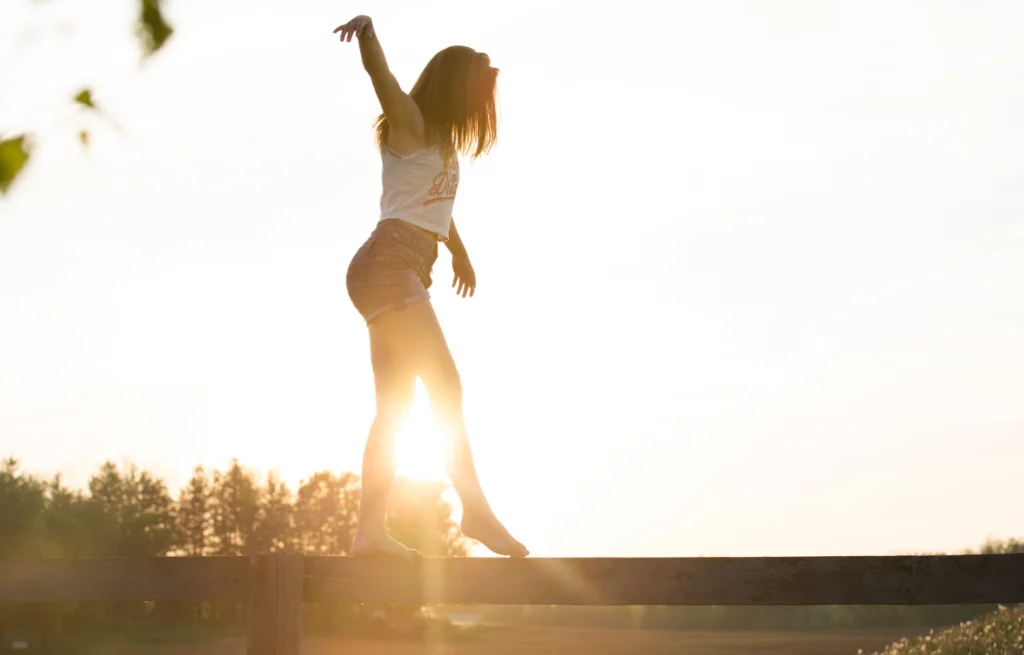 Woman inner child knowing it's ok to make mistakes 