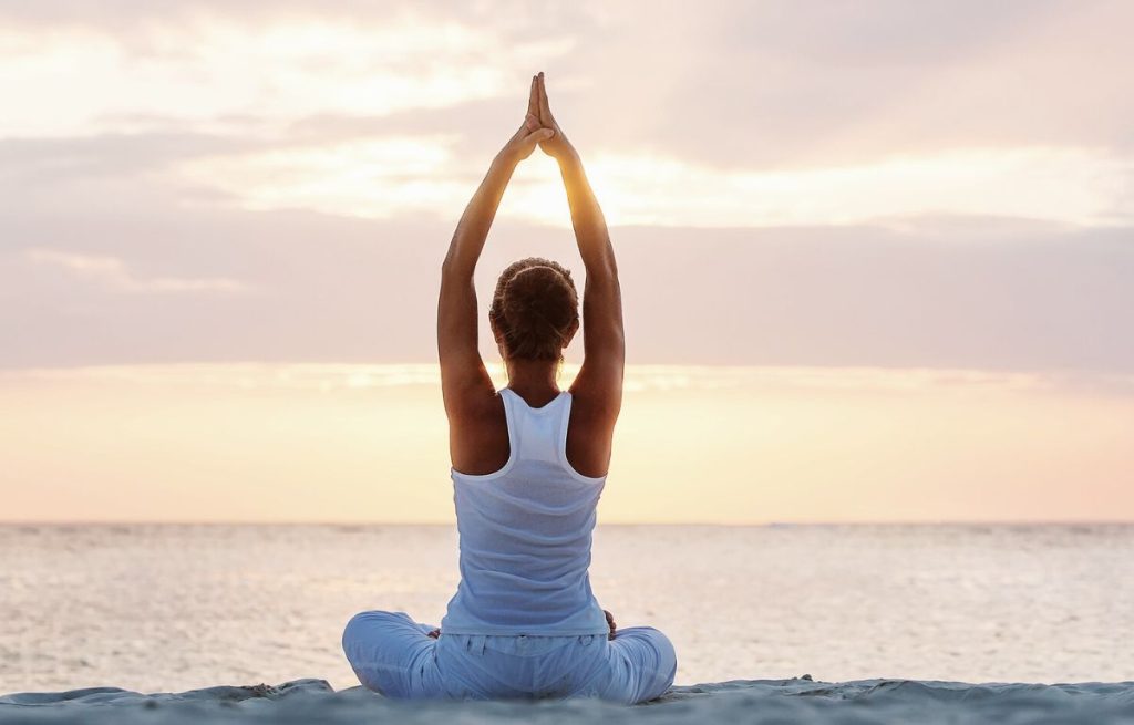 Meditating woman 