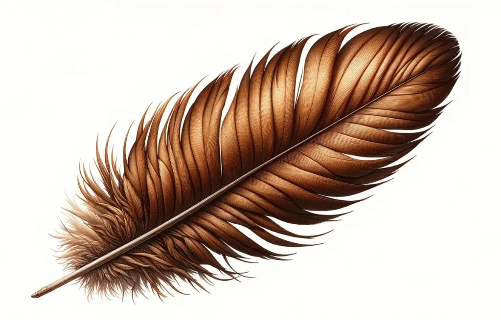 brown feather symbolism