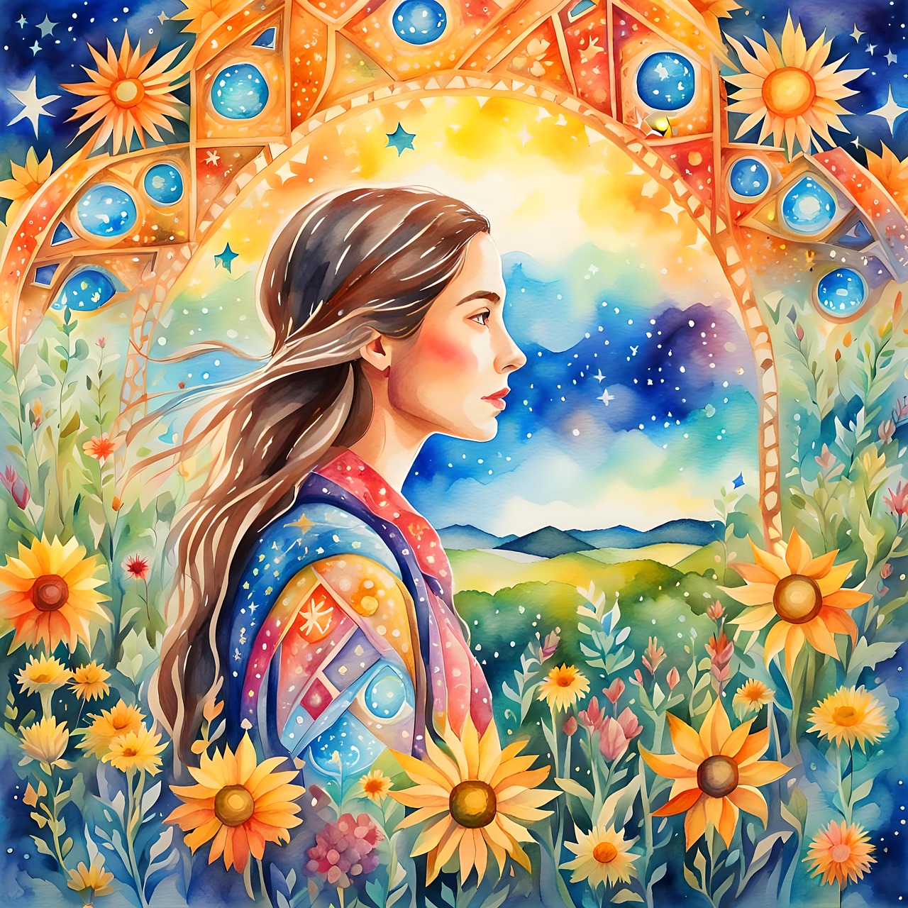 ai generated, kaleidoscope, mandala